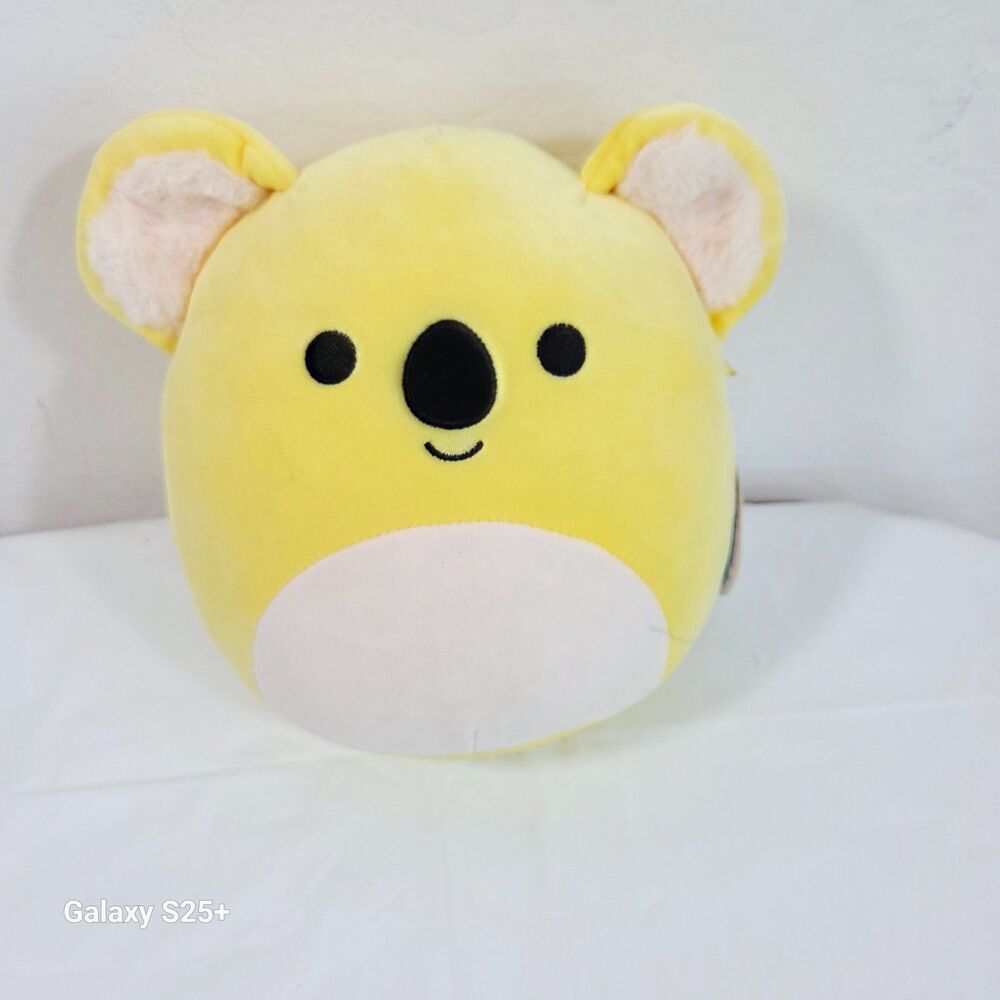 Squishmallows Donny the Koala 10" Yellow White Plush Clean Belly